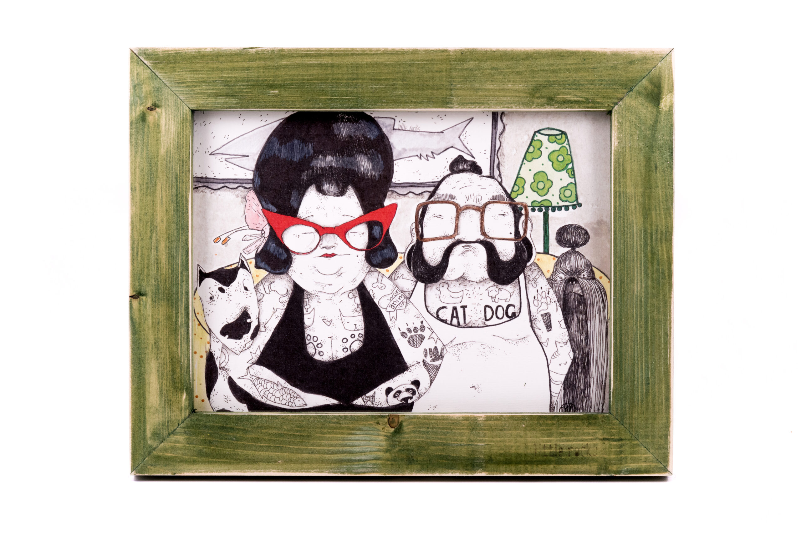 Jack and Jane framed print